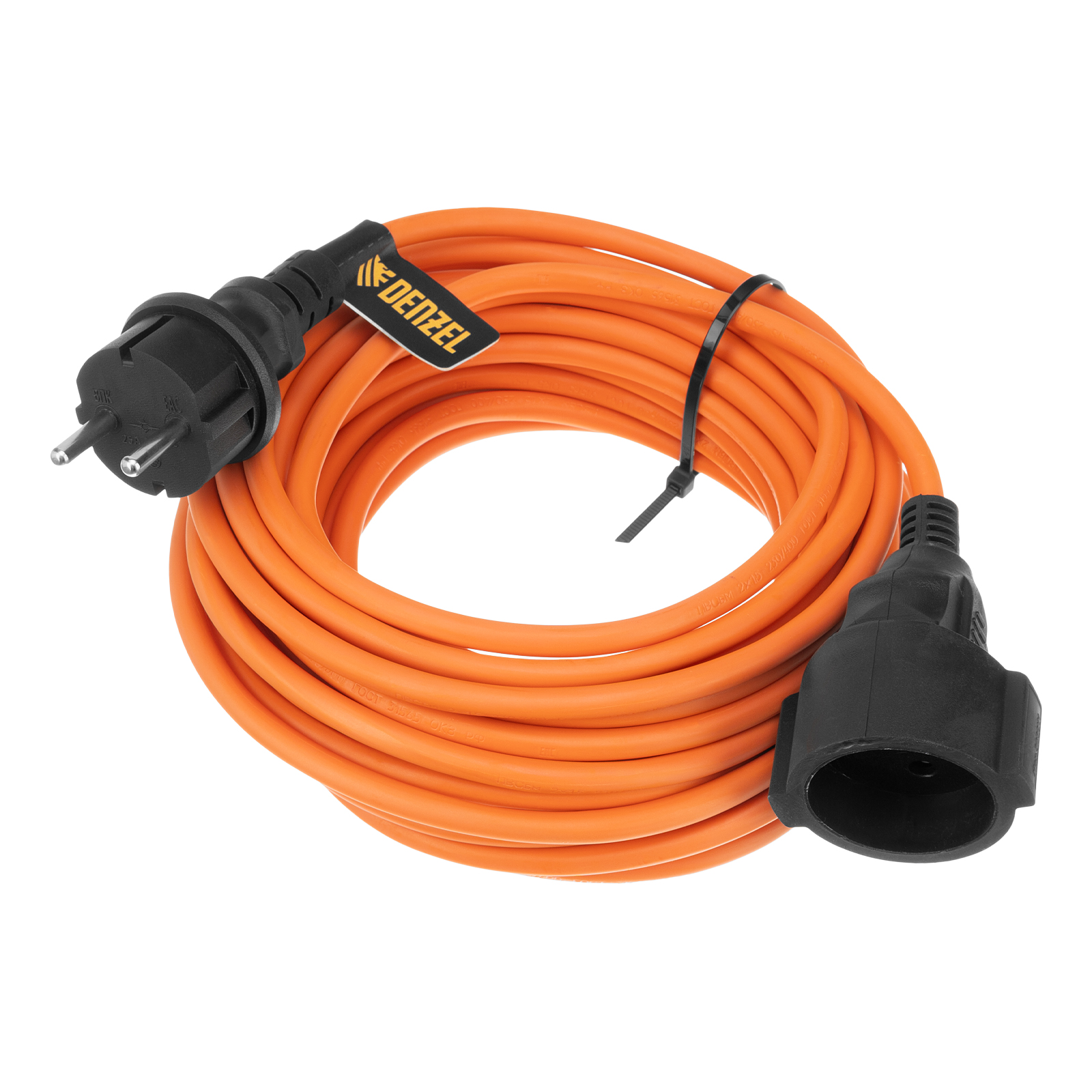 Удлинитель-шнур силовой Garden Series, б/з, ПВС, 10м, 1 розетка, 2 x 1,5 мм, Denzel