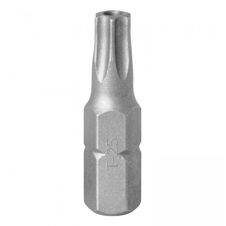 Вставка (бита) торцевая 1/4", Torx, T25, L = 25, с отверстием KING TONY 102525U