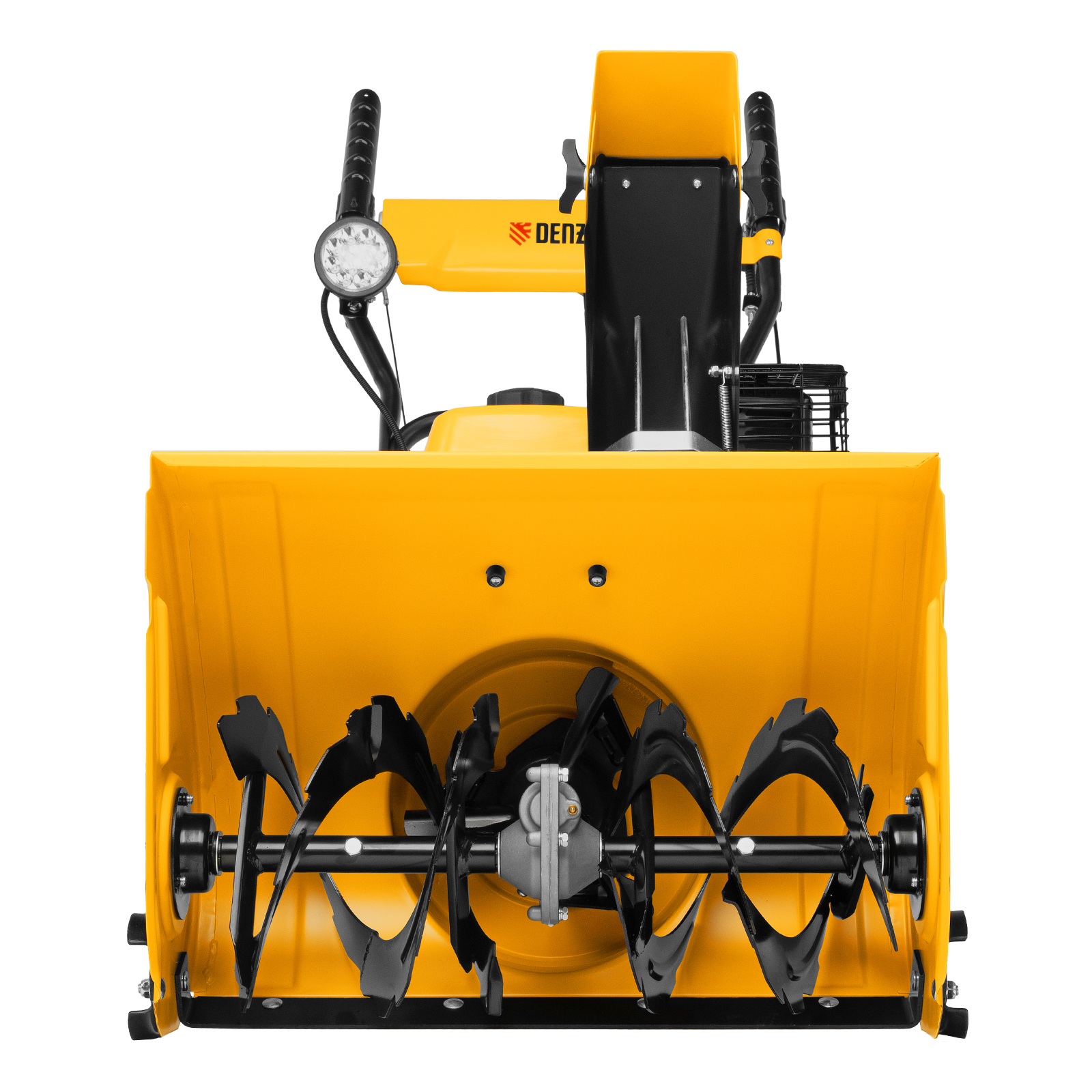 Гибридная снегоуборочная машина с функц. подметания SWB-600, 212 сс, руч. старт, 2 насадки Denzel