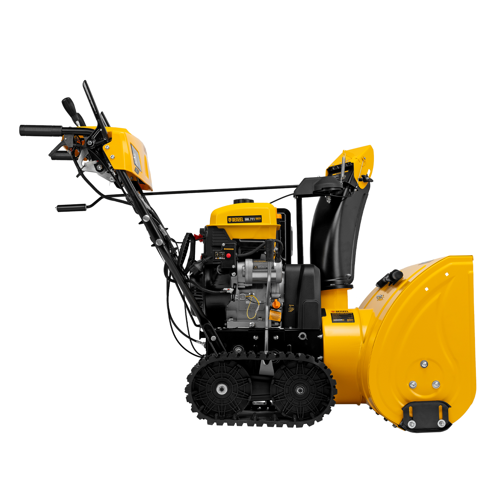 Бензиновая снегоуборочная машина SBL 711DT PRO, 420cc, гусеницы, эл.старт, блок. дифф. Denzel