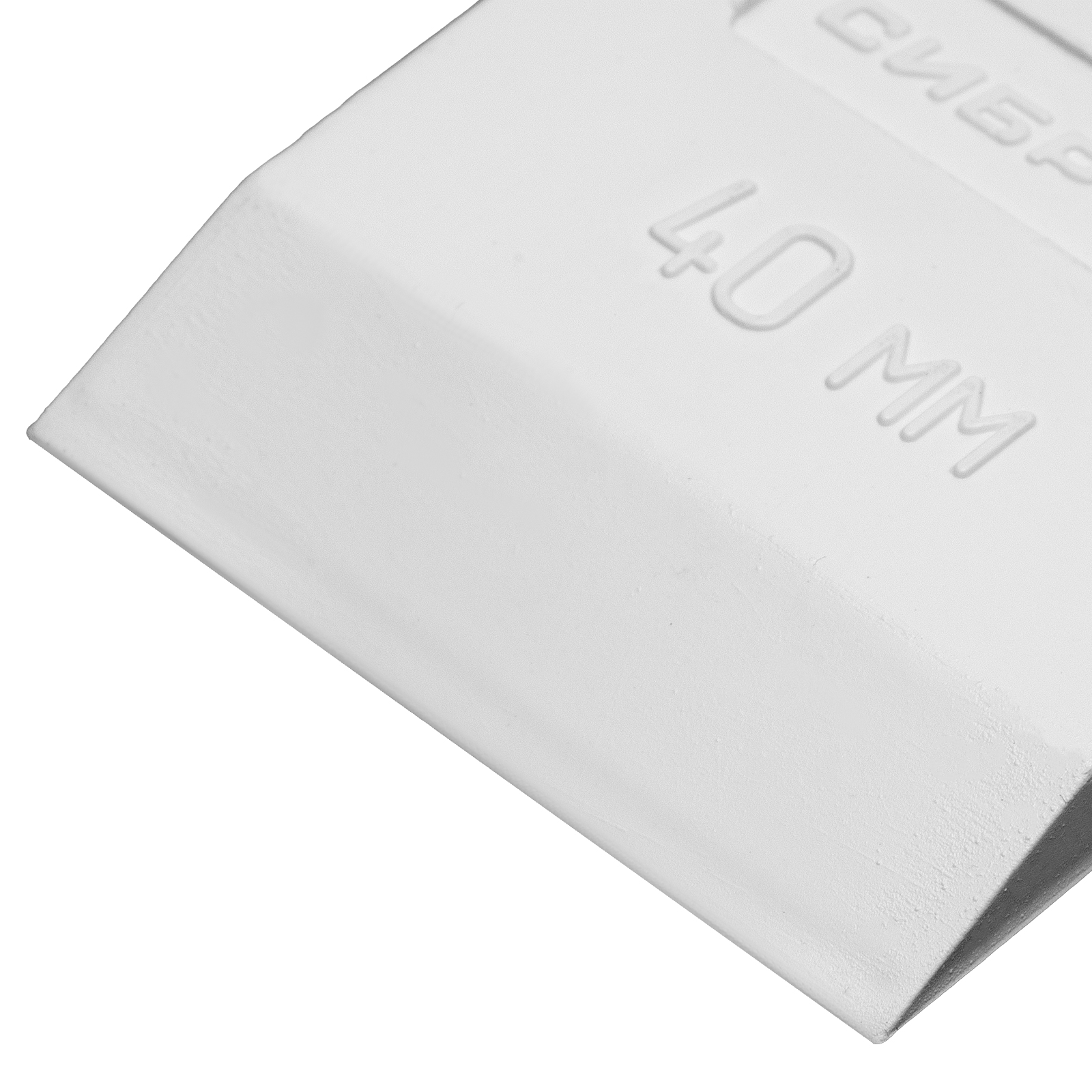 Шпатель, белая резина, 40 мм Сибртех