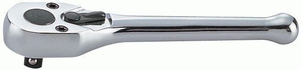 Трещотка 1/4", 100 мм, 72 зубца, флажковая KING TONY 2760-04