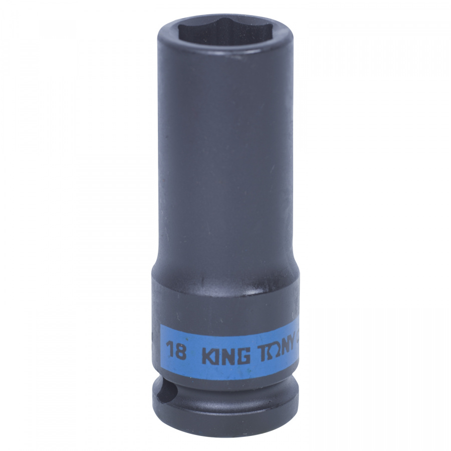 Головка торцевая ударная глубокая шестигранная 1/2", 18 мм KING TONY 443518M