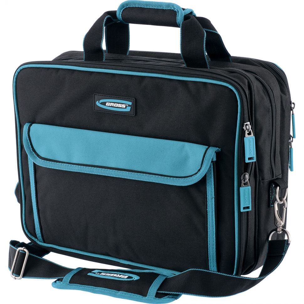 Сумка для инструмента Meister, 31 карман, отсек для ноутБука, наплечный ремень, 400 х 170 х 300 мм Gross