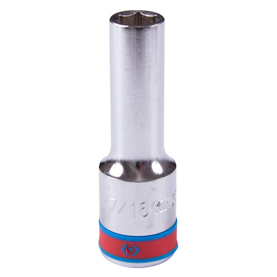 Головка торцевая глубокая шестигранная 1/2", 7/16", дюймовая KING TONY 423514S
