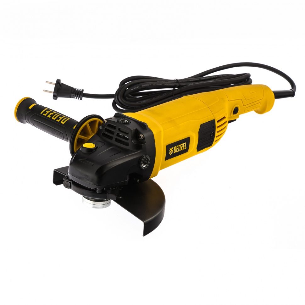 Машина шлифовальная угловая AG180-2000, 2000 Вт, 180 мм, 8500 об/мин Denzel