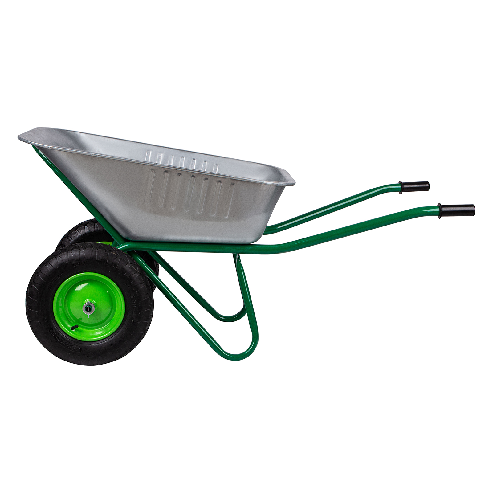 Тачка садово-строительная, 2-х колесная, усиленная, грузоподъемность 320 кг, объем 100 л