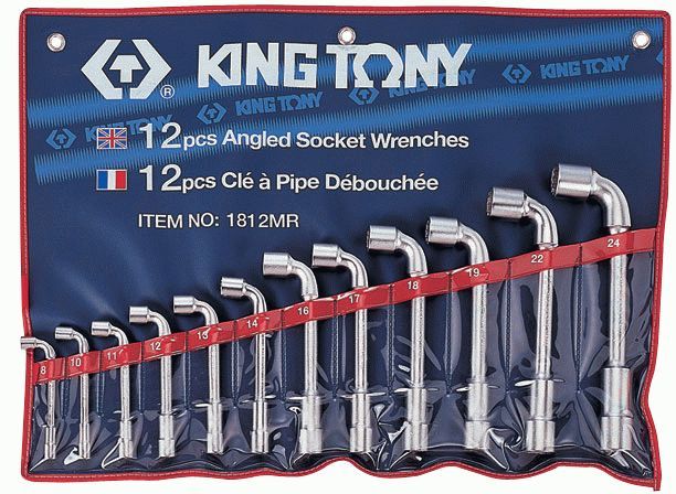 Набор торцевых L-образных ключей, 8-24 мм, 12 предметов KING TONY 1812MR