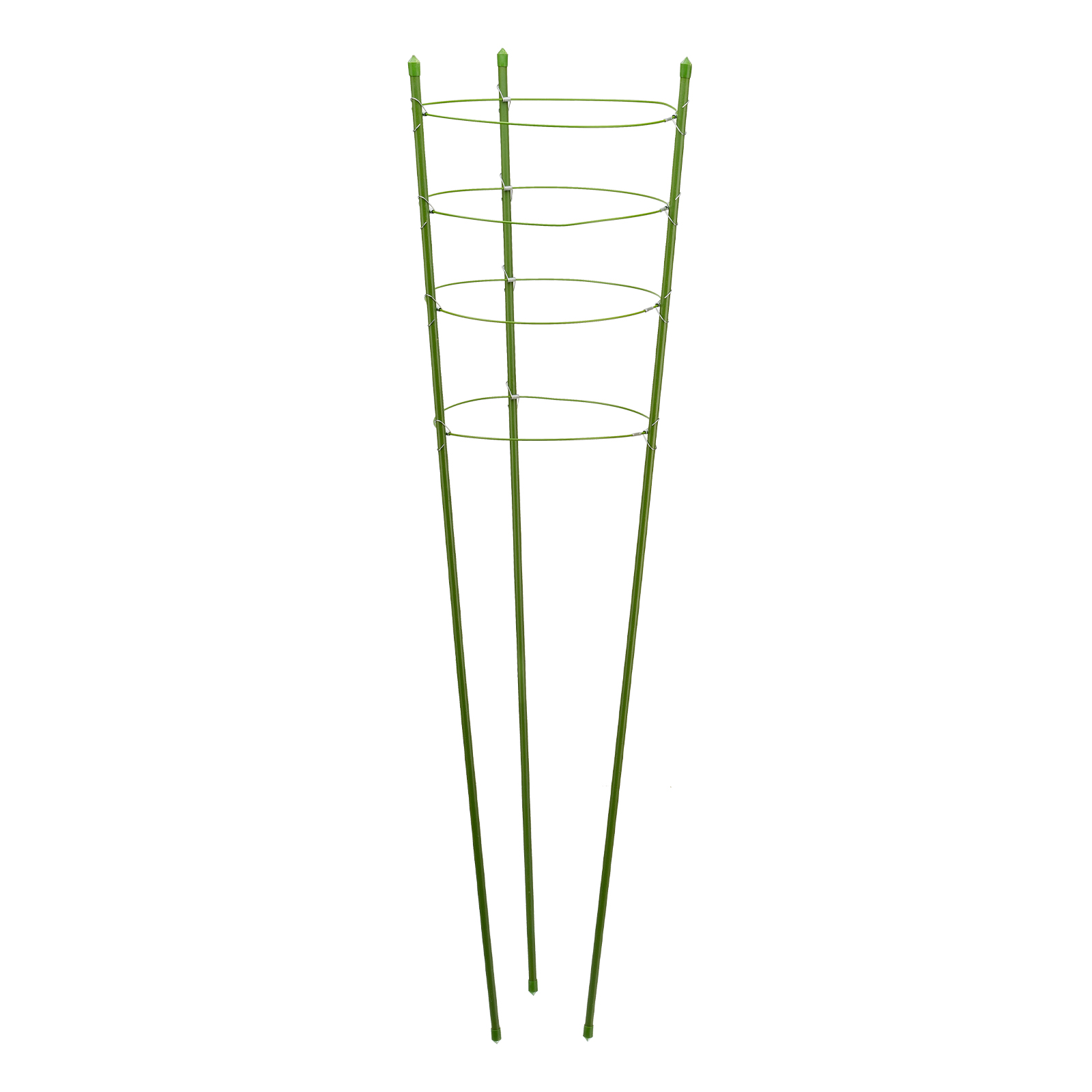 Поддержка для растений круглая H 120 см, металл в пластике, 4 кольца Palisad