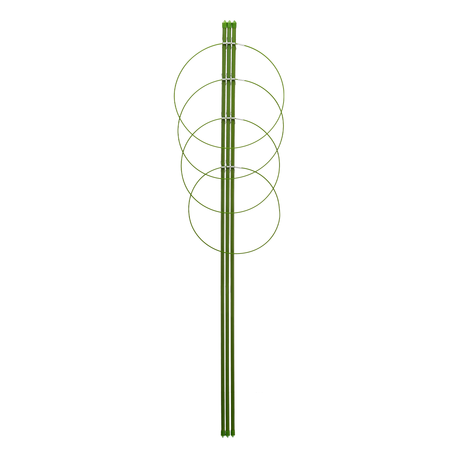 Поддержка для растений круглая H 120 см, металл в пластике, 4 кольца Palisad