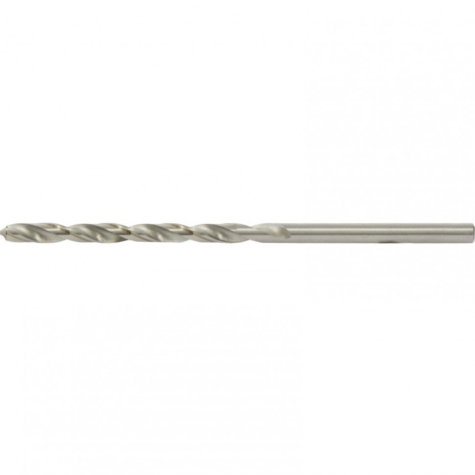 Сверло по металлу, 6.5 х 148 мм, полированное, удл, HSS, 10 шт, цилиндрический хвостовик Matrix