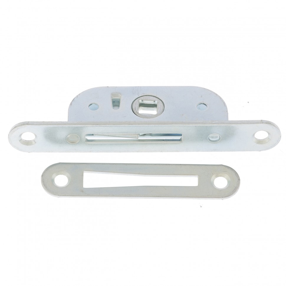 Завертка врезная ЗР2-2 с планкой, цинк, 5 шт, (Металлист)