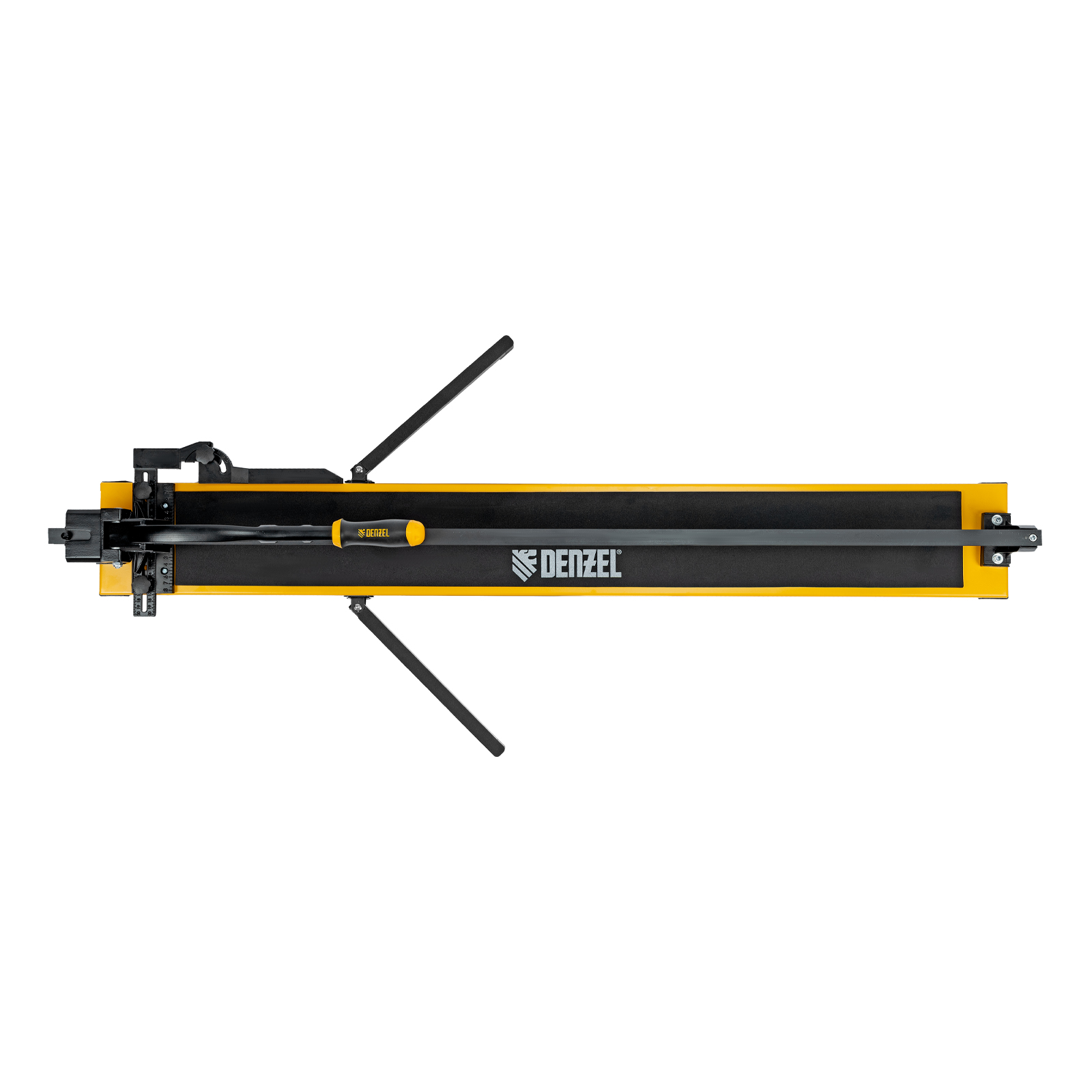 Плиткорез рельсовый 1200х16мм, каретка на подш., стальная станина, усил. рукоятка-пенал Denzel