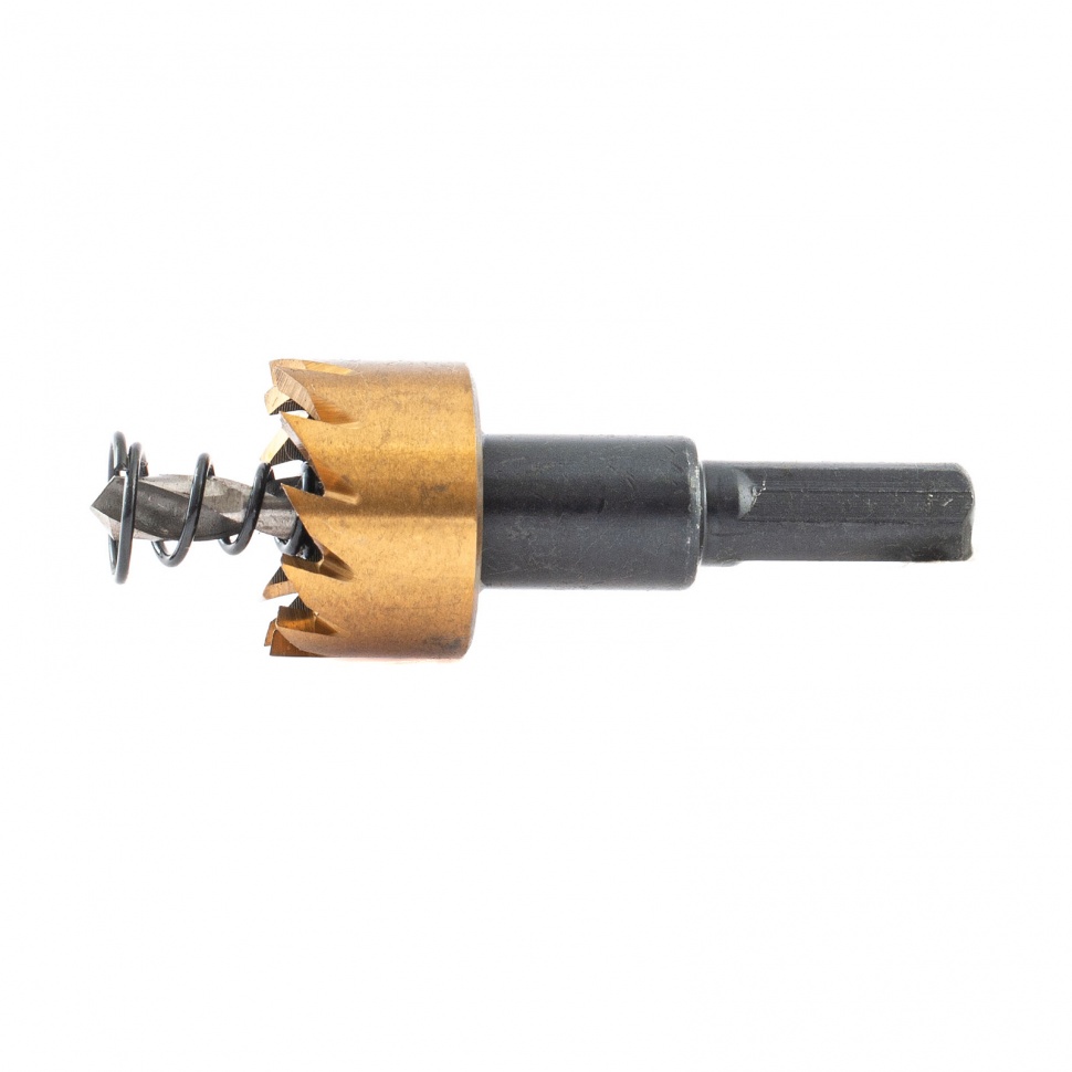 Коронка по металлу HSS, 22 мм, нитридтитановое покрытие Denzel