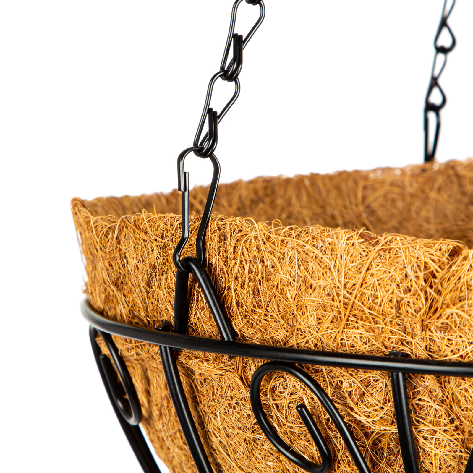 Кашпо подвесное с декором, с кокосовой корзиной, диаметр, 30 см Palisad