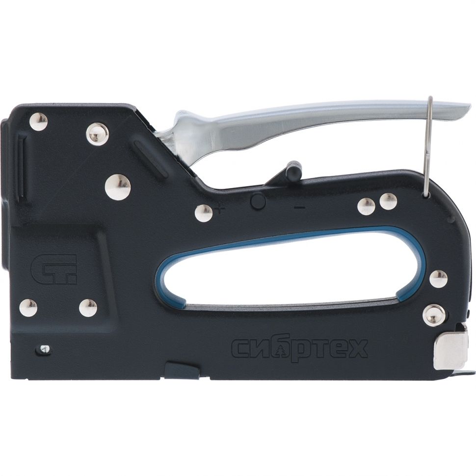 Степлер мебельный, металлический, регулируемый, тип скобы: 53, 4-14 мм Сибртех