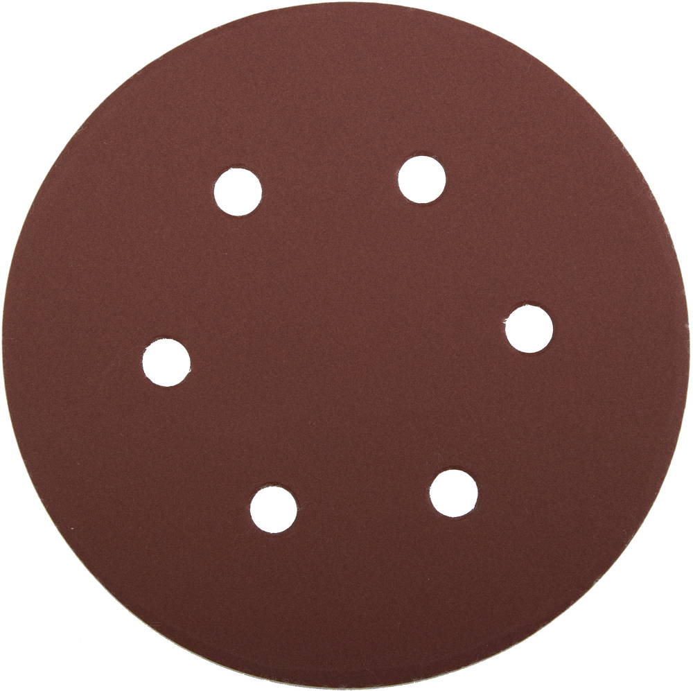 Круг шлифовальный ЗУБР "Мастер" универсальный, из абразивной бумаги на велкро основе, 6 отверстий, Р600, 150мм, 5шт