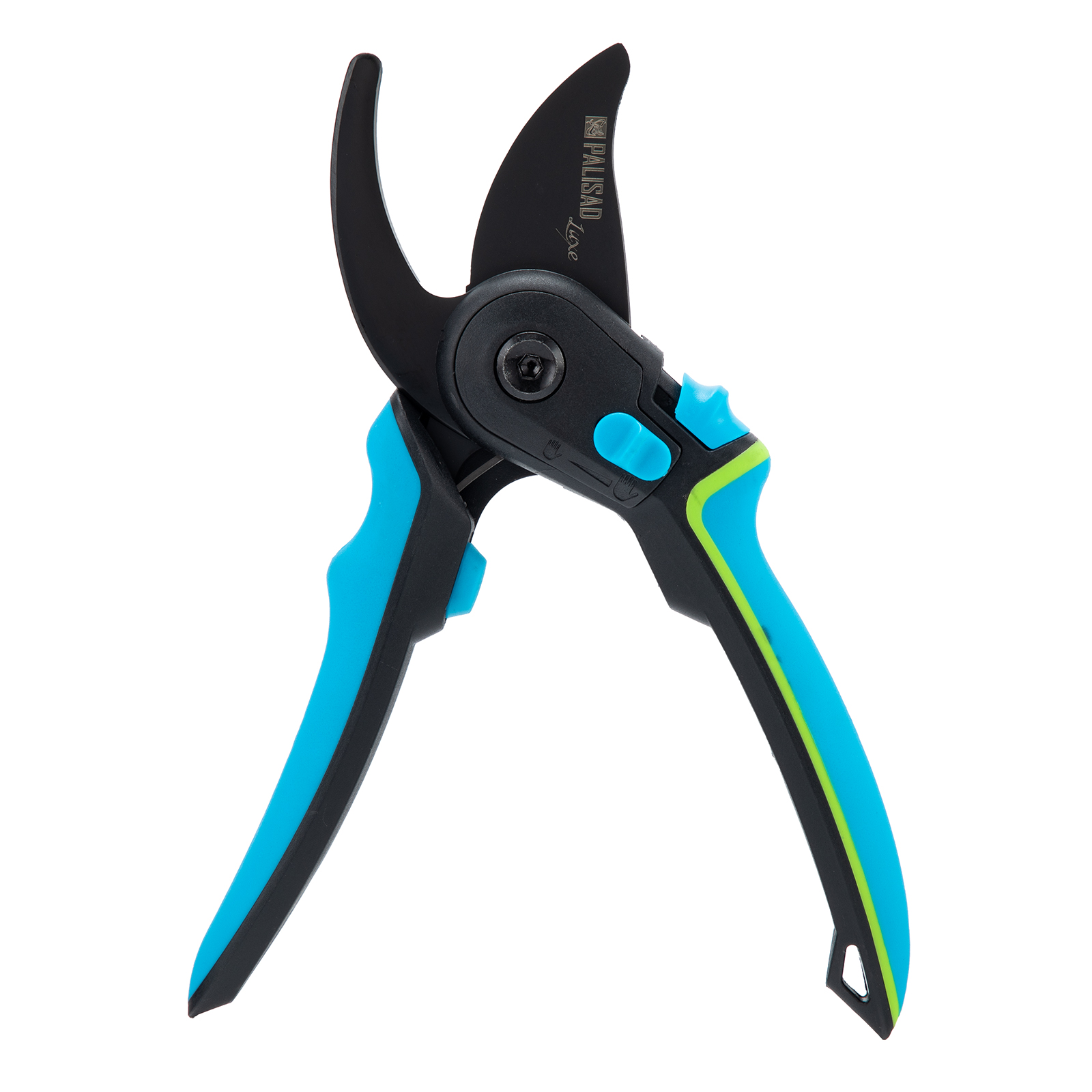 Секатор прямого реза, 225 мм, регулировка захвата, трехкомпонентные рукоятки, LUXE Palisad