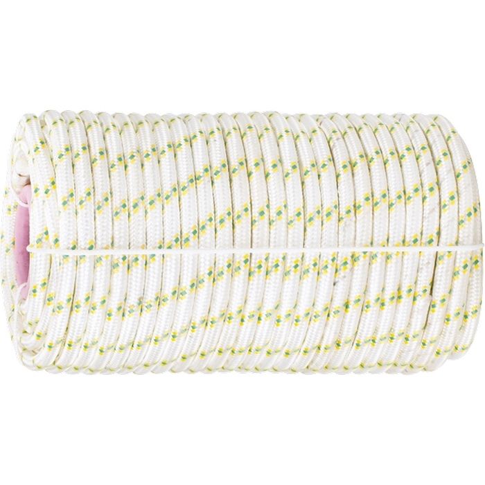 Фал плетёный капроновый с сердечником, 6 мм, L 100 м, 16-прядный, Россия Сибртех