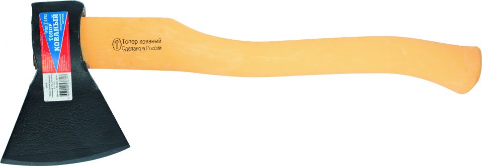 Топор кованный, в сборе, 1150/1500 г, деревянное топорище, 500 мм, А-1