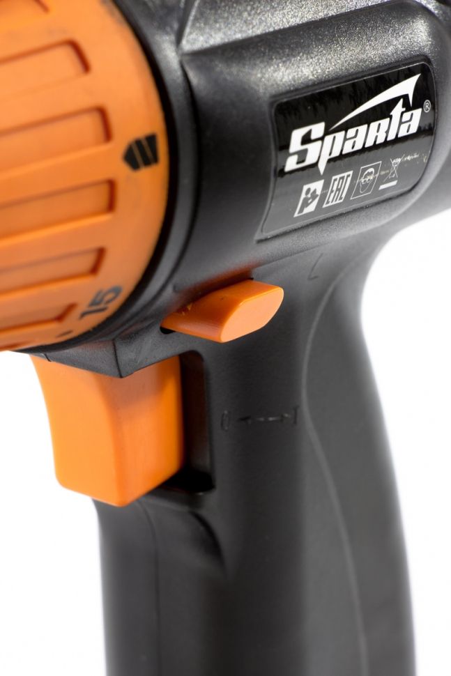 Аккумуляторная дрель-шуруповерт 18 В, 0-550 об/мин, 1 аккумулятор Sparta