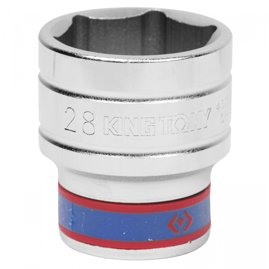 Головка торцевая стандартная шестигранная 1/2", 28 мм KING TONY 433528M