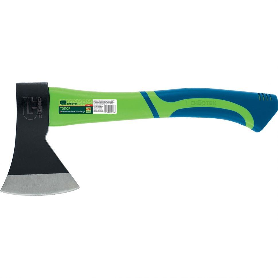 Топор, 1000 г, фибергласовое топорище Сибртех