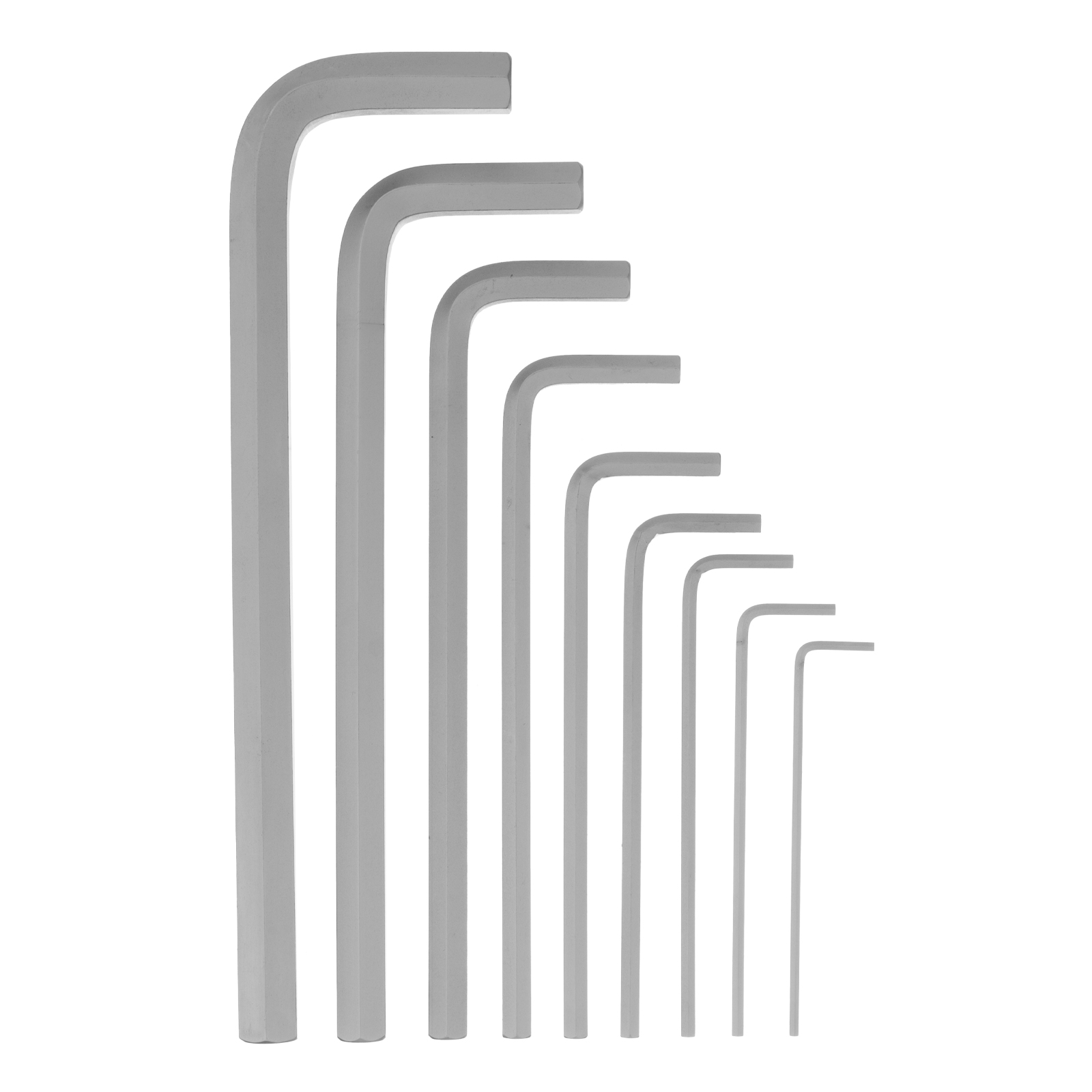 Набор ключей имбусовых, HEX, 2-12 мм, CrV, 9 шт., удлиненные Сибртех