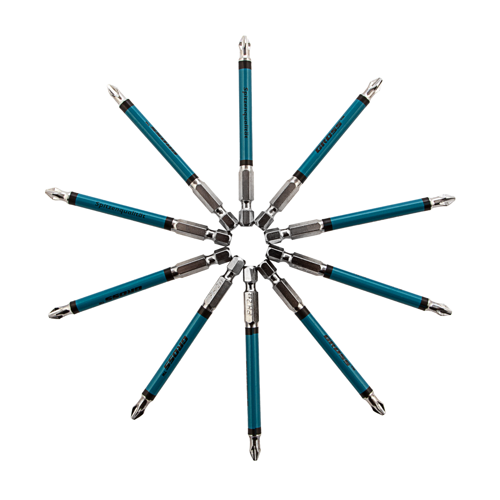 Бита PH2 х 90, сталь S2, 10 шт. Gross