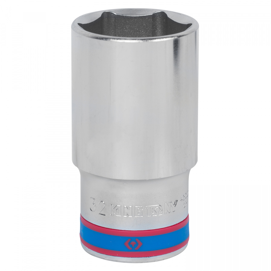 Головка торцевая глубокая шестигранная 1/2", 32 мм KING TONY 423532M