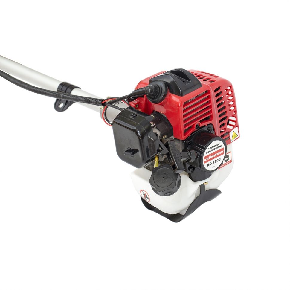 Триммер бензиновый KC-1300, состоит из 2 частей, 1.3 л.с, 25.4 куб.см, в комплекте диск и катушка Kronwerk