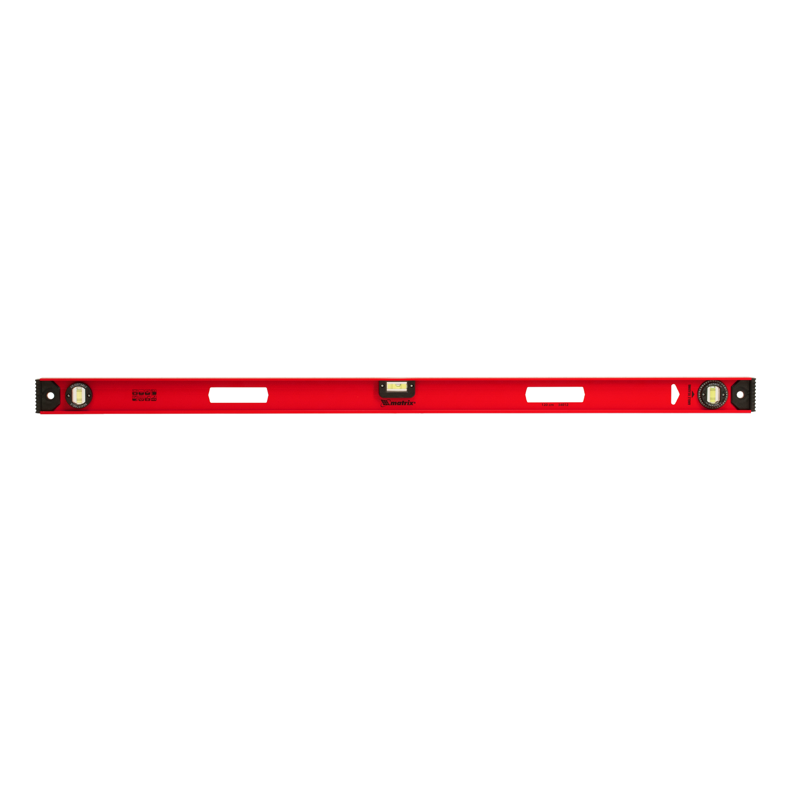 Уровень алюминиевый "Рельс", 1200 мм, 3 глазка, усиленный Matrix