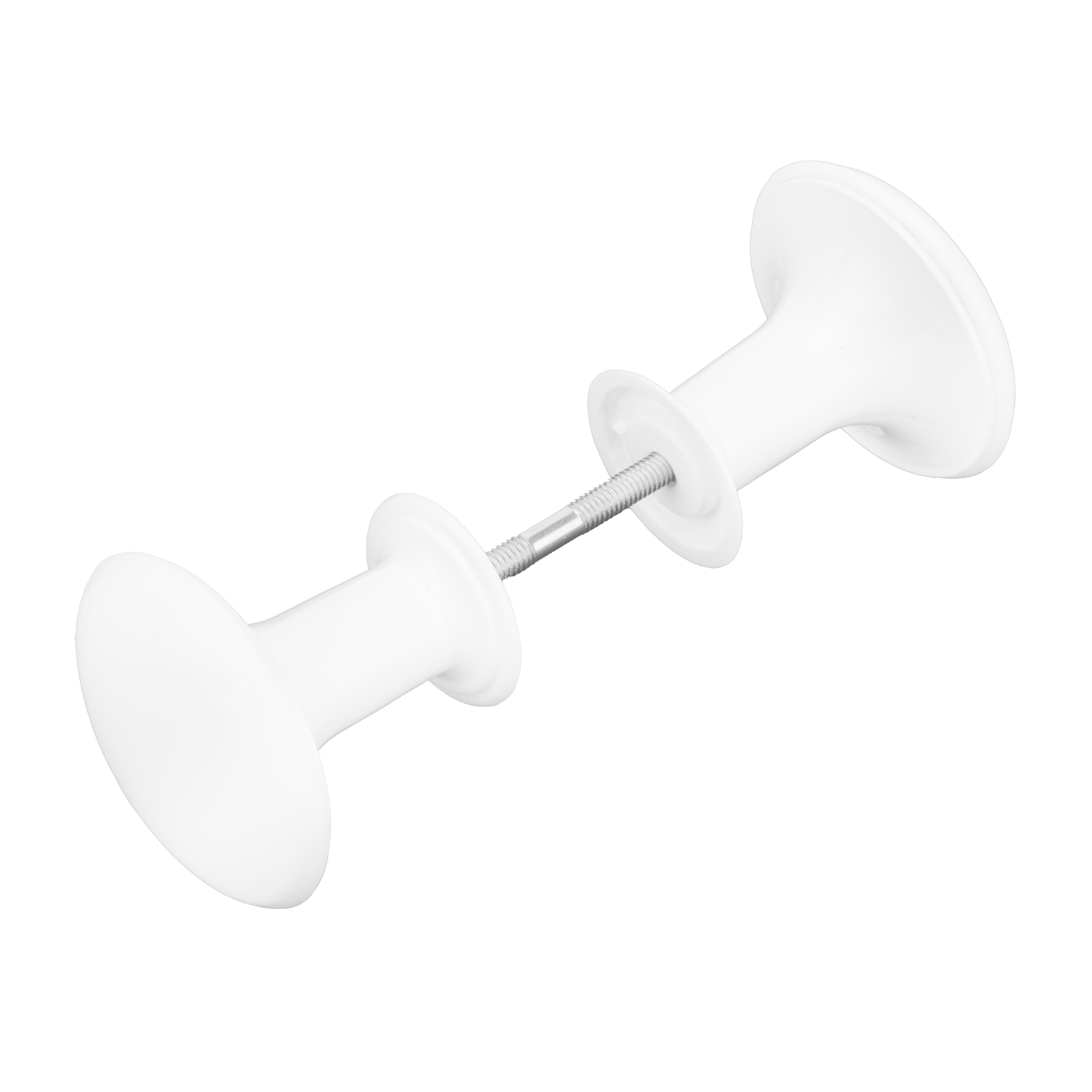 Ручка-кнопка РК1 пласт, белая, 5 шт, (Металлист)