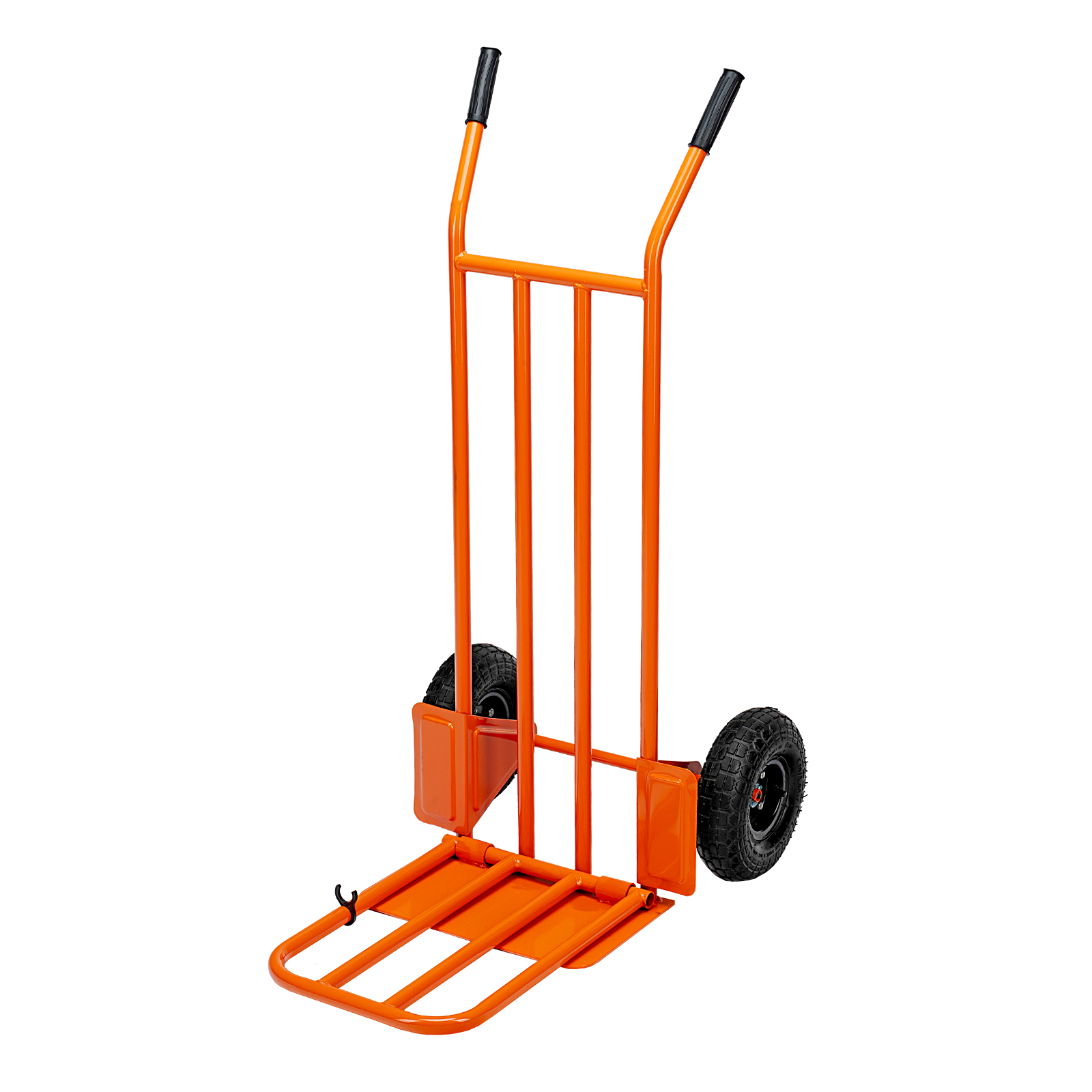 Тележка ручная 2-х колесная, усиленная, г/п 250кг, откидная платформа 530х400мм Сибртех