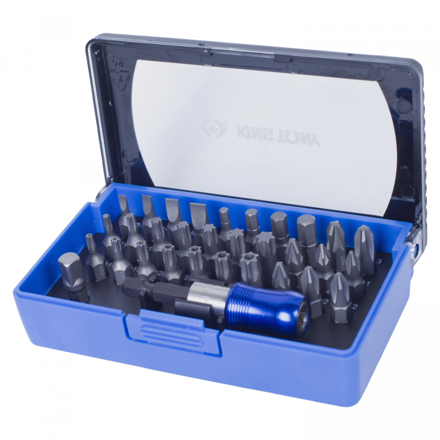 Набор вставок (бит) 1/4", PH, PZ, Hex, Torx, Slotted, 32 предмета KING TONY 1032CQ