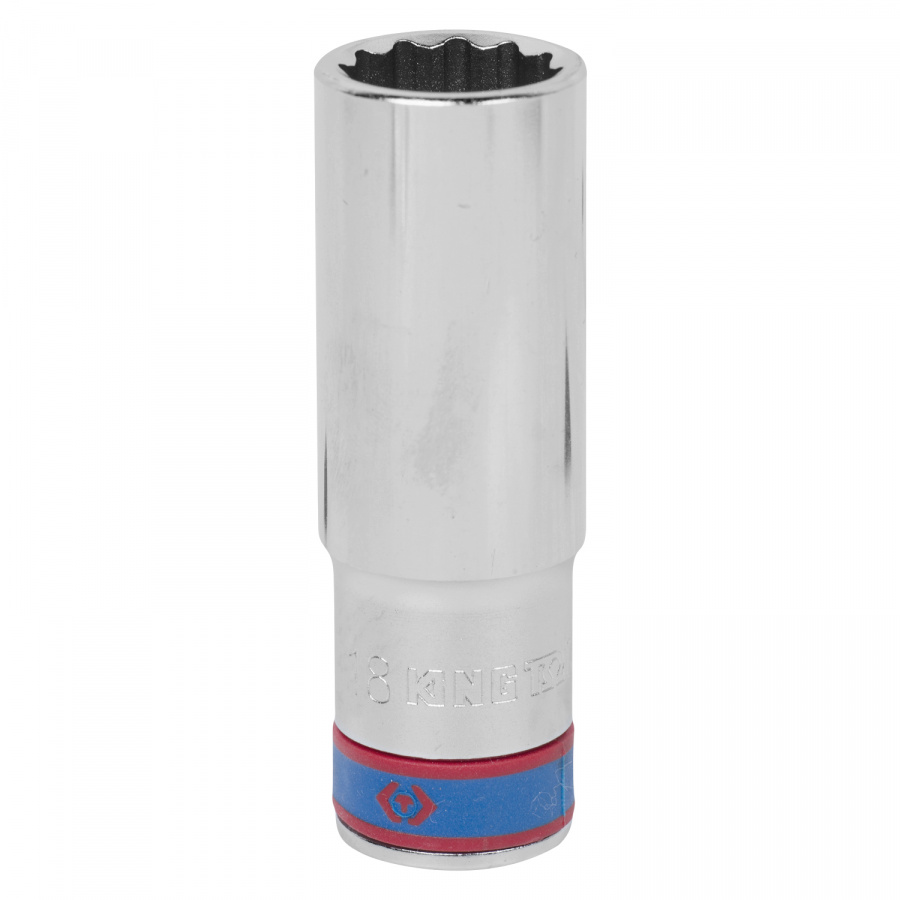 Головка торцевая глубокая двенадцатигранная 1/2", 17 мм KING TONY 423017M