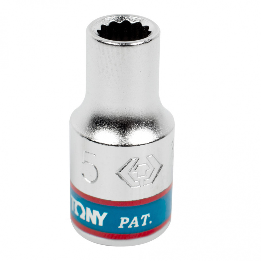 Головка торцевая стандартная двенадцатигранная 1/4", 5 мм KING TONY 233005M