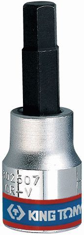 Насадка (бита) торцевая 3/8", Hex, 8 мм, L = 50 мм KING TONY 302508