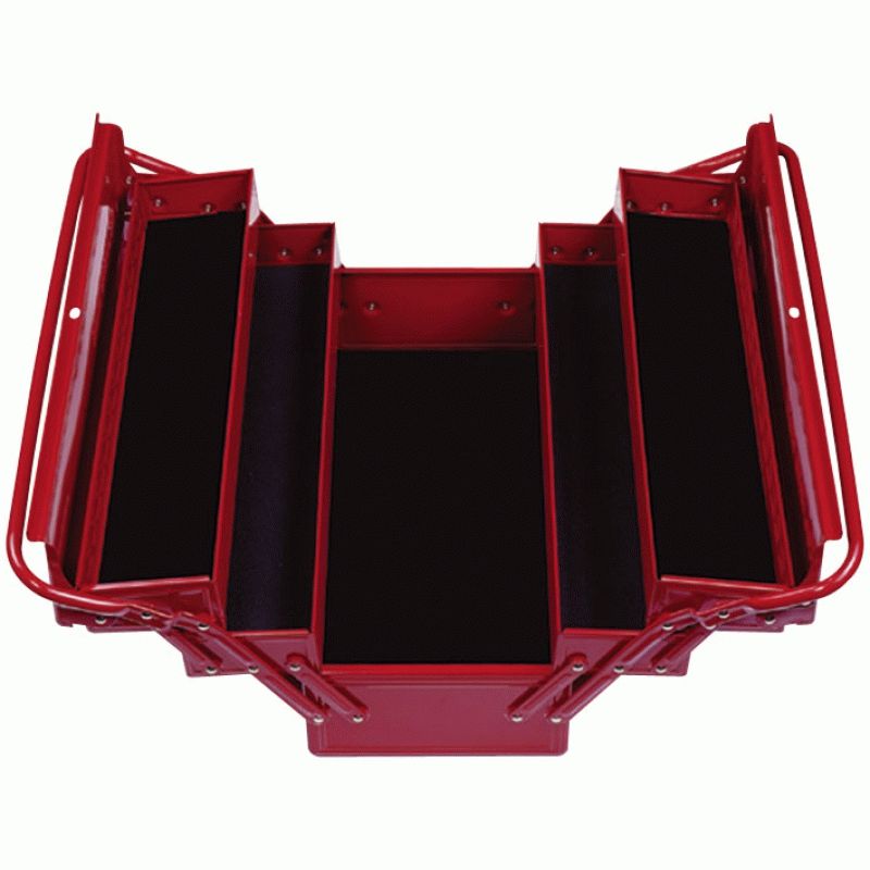 Ящик инструментальный, 5 отсеков, раскладной, красный МАСТАК 510-05420R