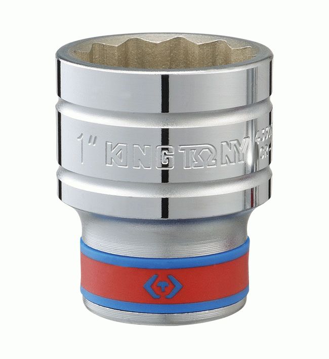 Головка торцевая стандартная двенадцатигранная 1/2", 1-1/8", дюймовая KING TONY 433036S