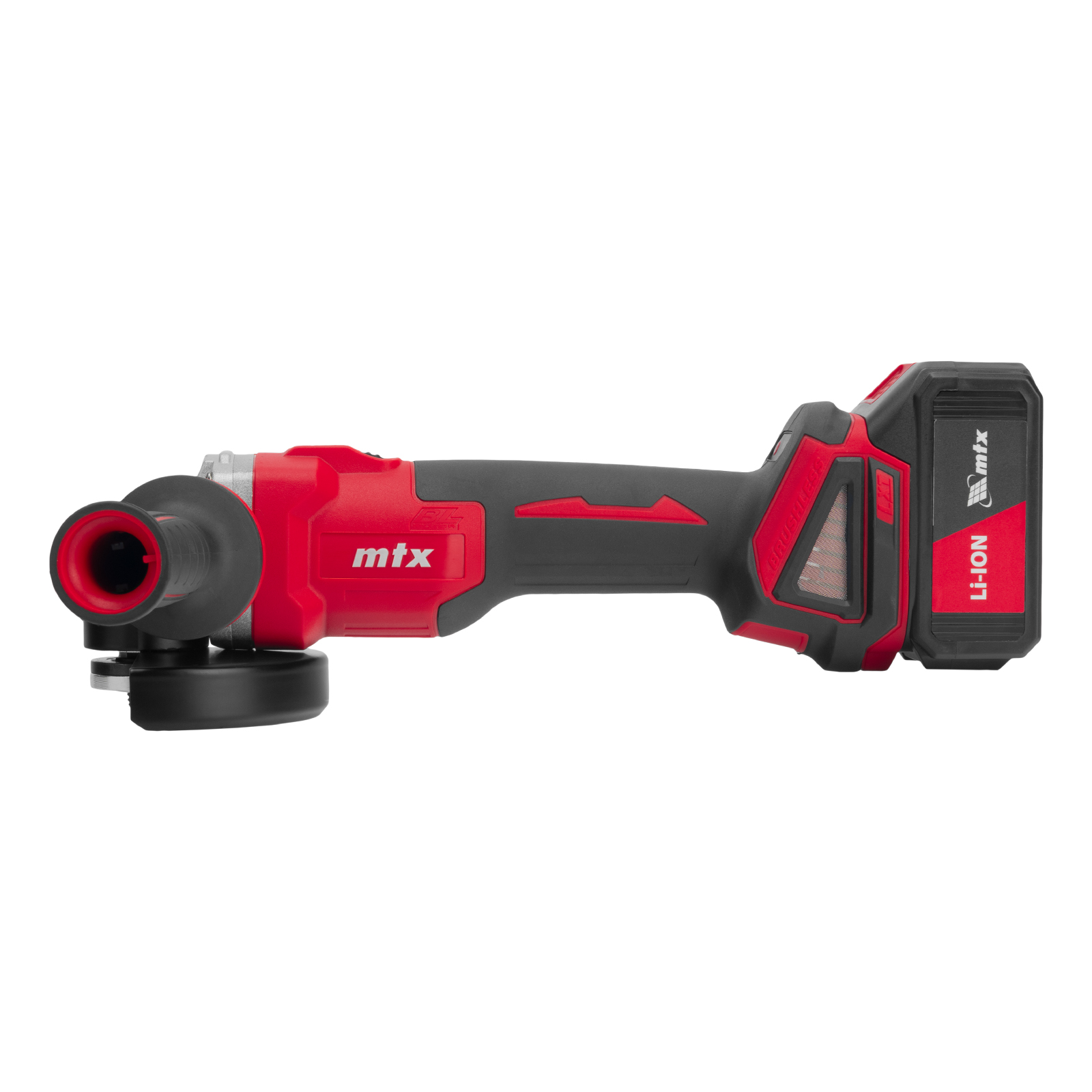 Машина шлифовальная угловая аккумуляторная бесщет. AGB-BL-20-125, Li-Ion, 20 В// MTX