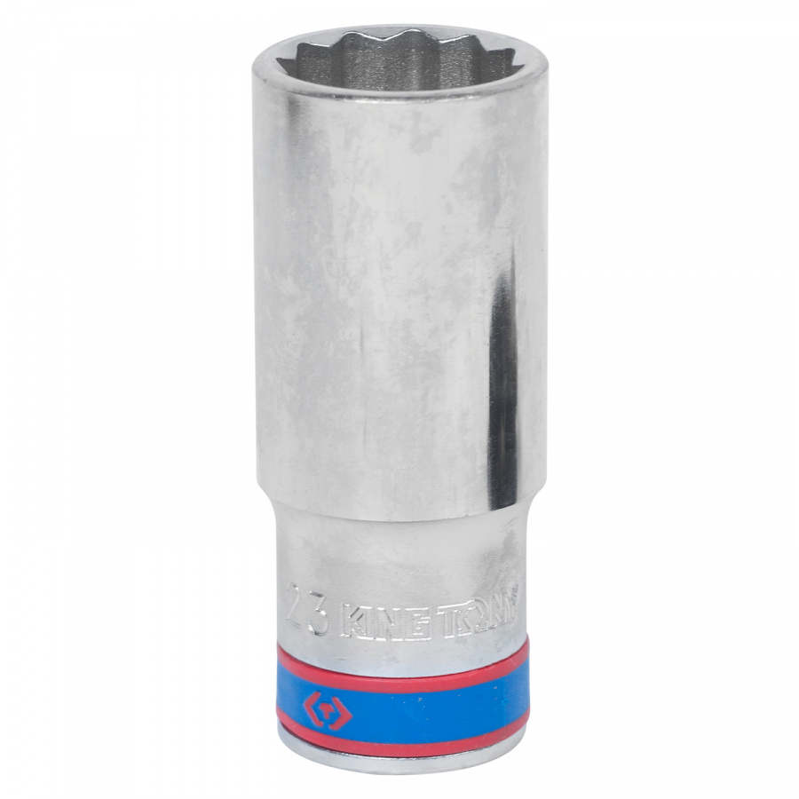 Головка торцевая глубокая двенадцатигранная 1/2", 23 мм KING TONY 423023M