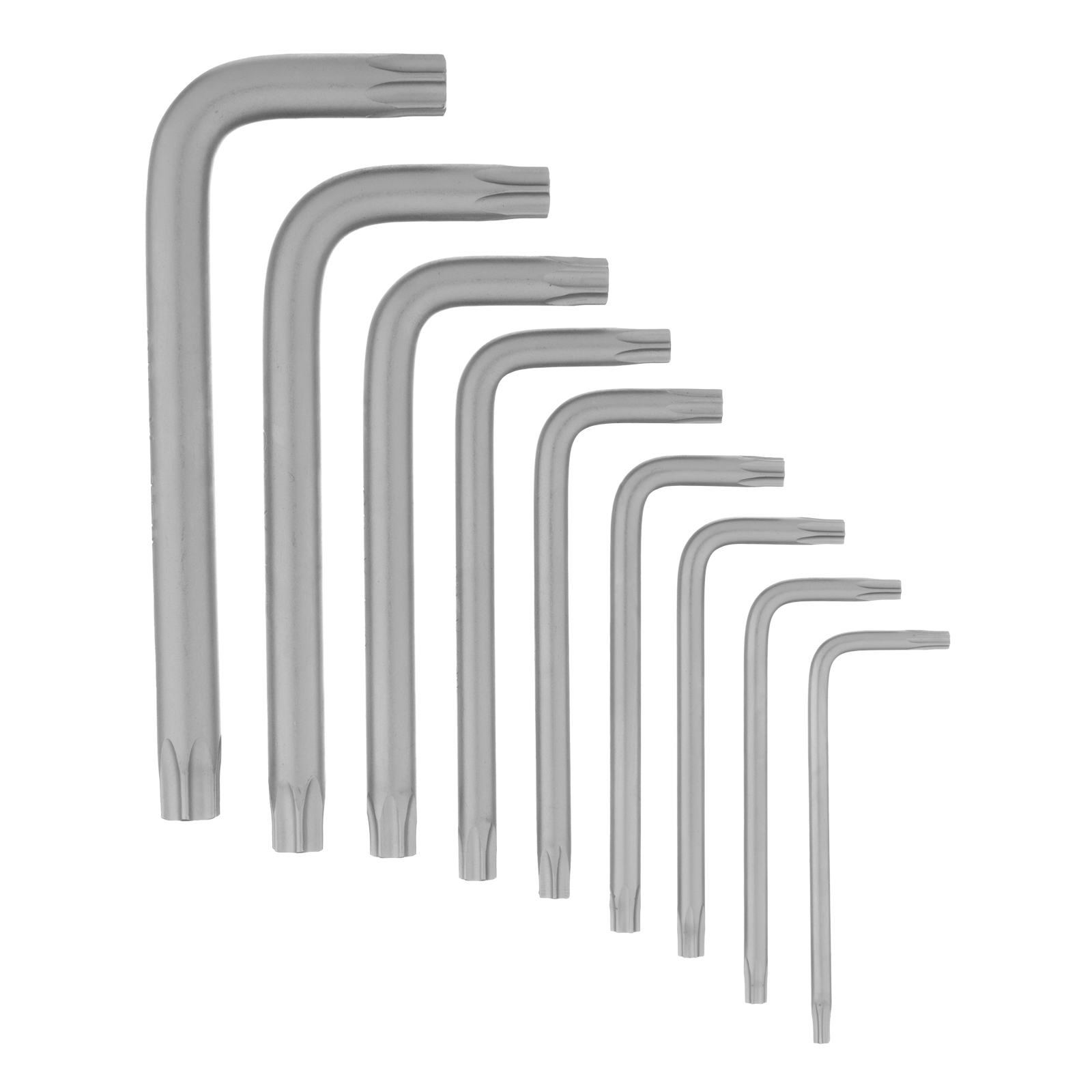 Набор ключей имбусовых Torx-Tempered, TT10-50, CrV, 9 шт. Сибртех