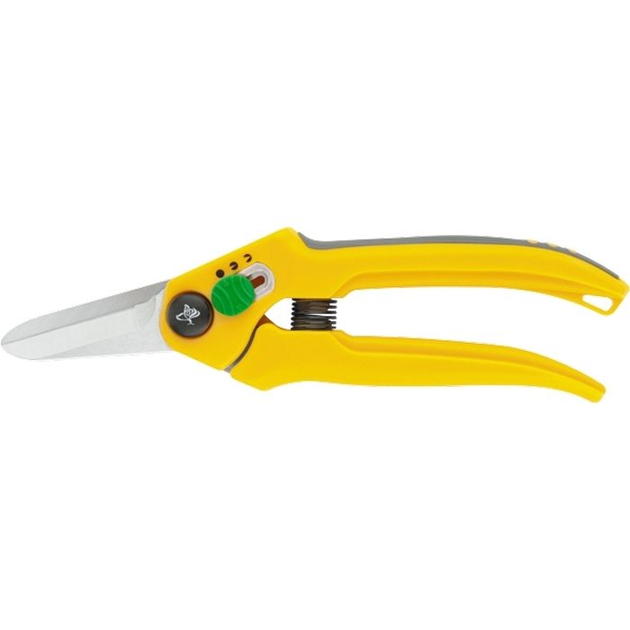Секатор цветочный, 190 мм, регулируемый, 2 - компонентные обрезиненные рукоятки Luxe, Palisad