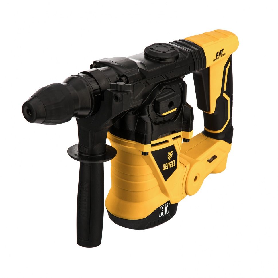 Перфоратор электрический RHV-1250-30, SDS-plus, 1250 Вт, 5 Дж, 3 плюс 1 режим Denzel