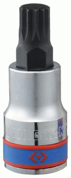 Насадка (бита) торцевая 1/2", Spline, M12, L = 60 мм KING TONY 402612