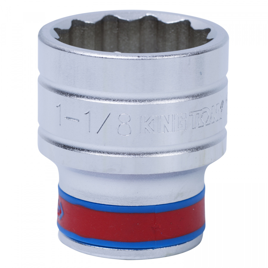Головка торцевая стандартная двенадцатигранная 1/2", 1-1/8", дюймовая KING TONY 433036S