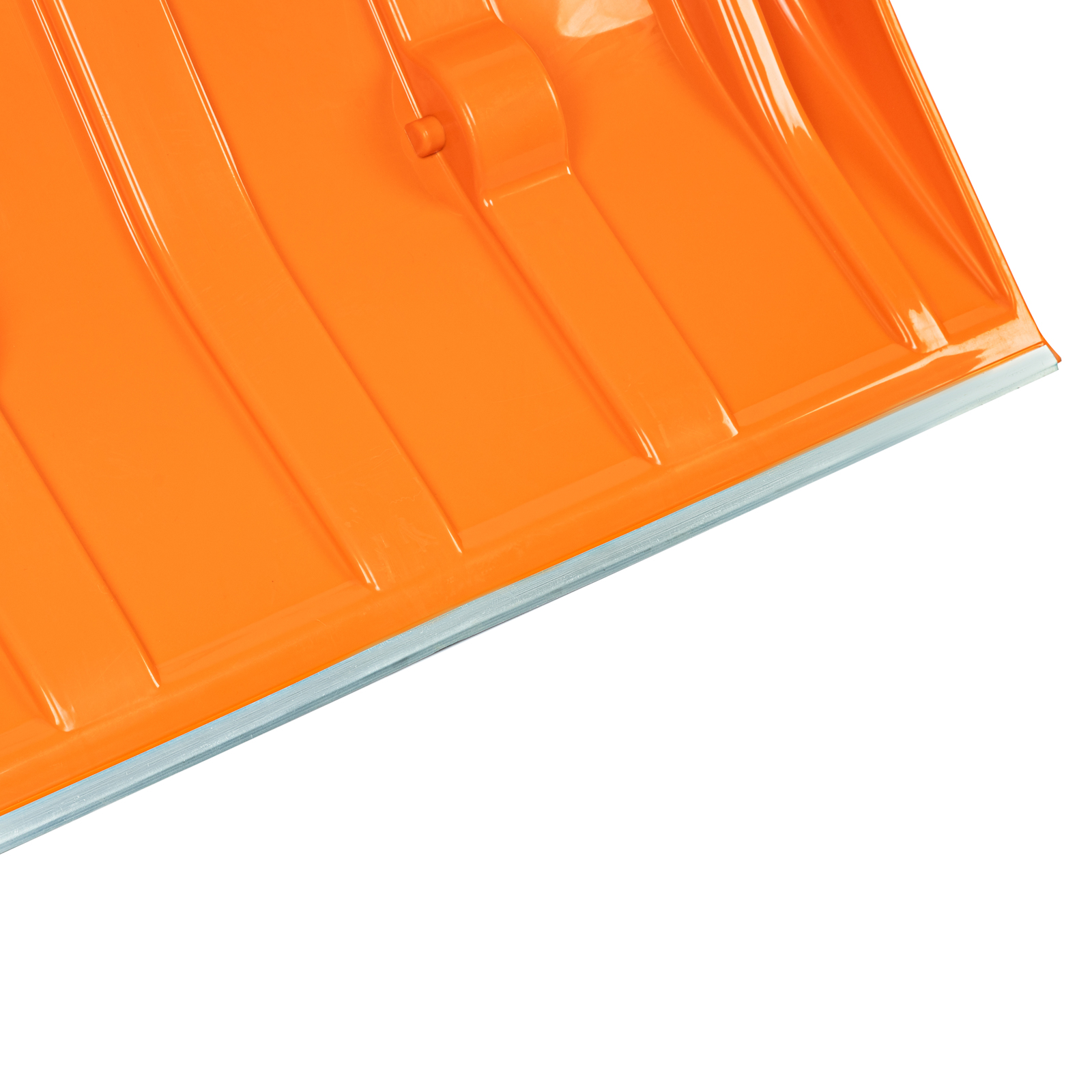 Движок для уборки снега пластиковый, 795х435х1280 мм, стальная рукоятка, усиленный Сибртех