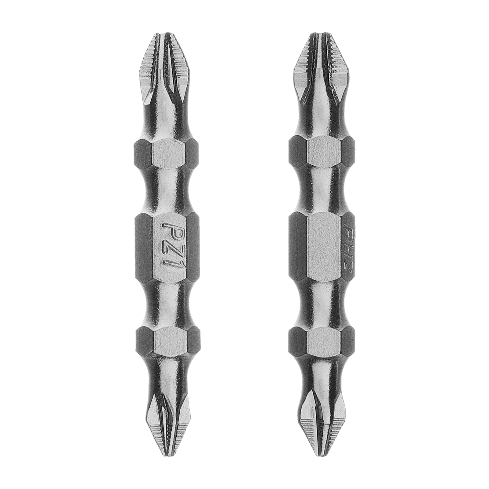 Набор бит двухстор., PH2-PH1х45мм, PZ2-PZ1х45мм, сталь S2, 2 шт. Gross