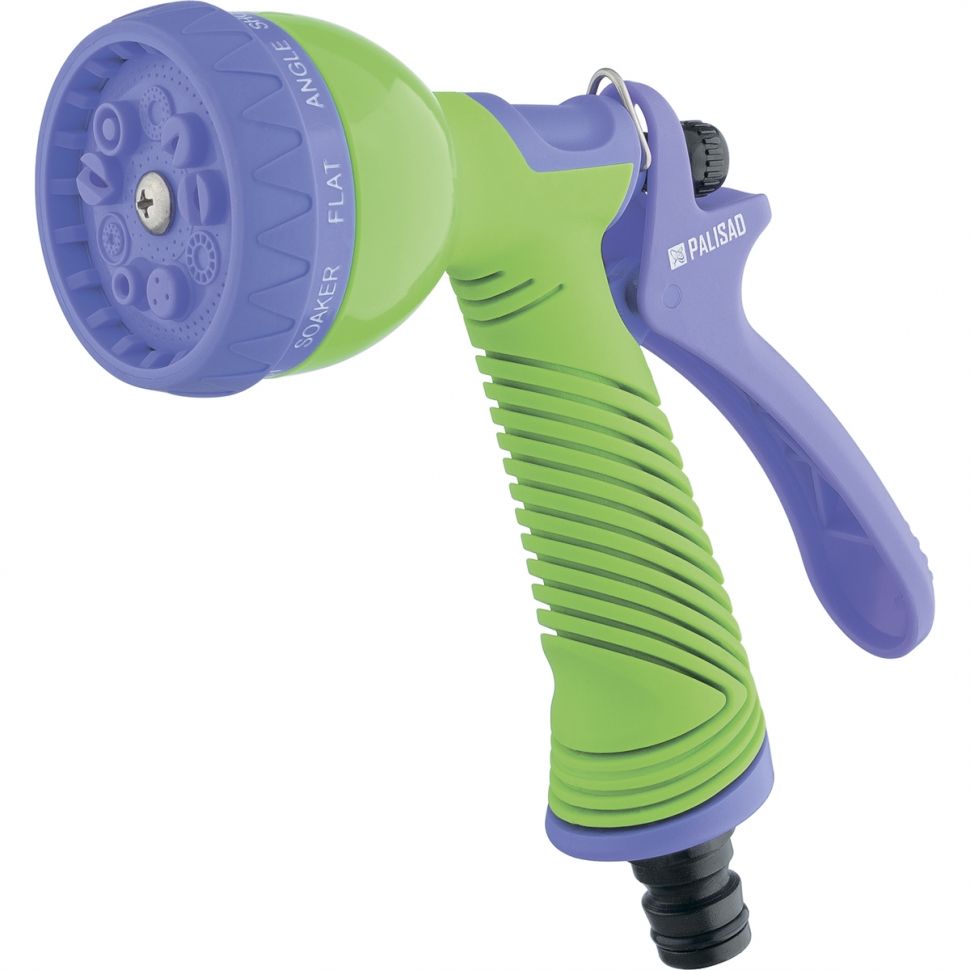 Пистолет-распылитель, 9 режимов полива, эргономичная рукоятка Palisad